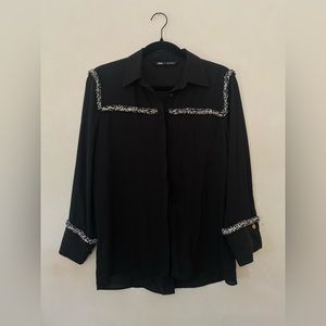Zara Black dress Blouse